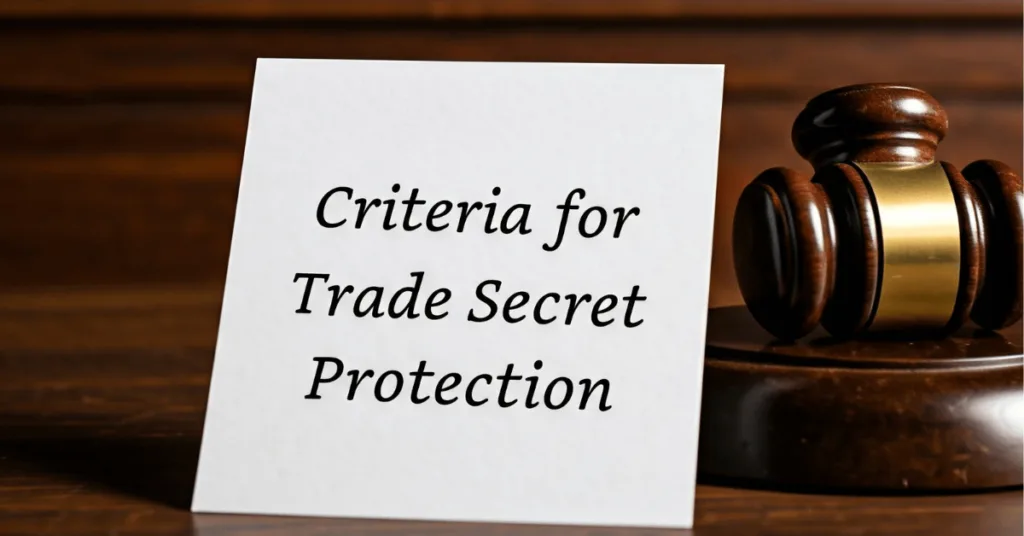 Essential Criteria For Trade Secret Protection