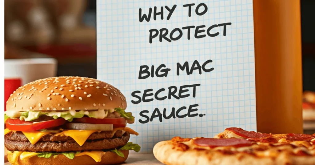 WHY TO PROTECT BIG MAC SECRET SAUCE