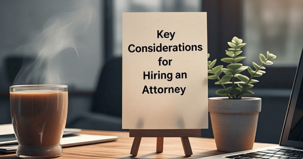 Key Considerations for Hiring an Attorney