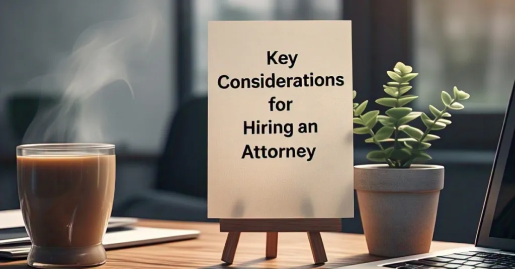 Key Considerations for Hiring an Attorney