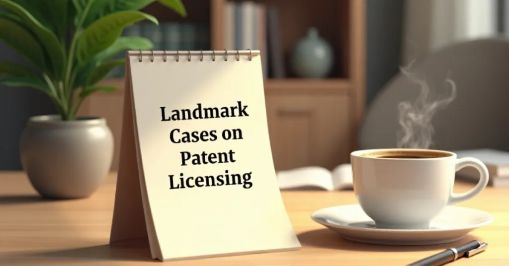 Landmark Case Laws on Patent Licensing
