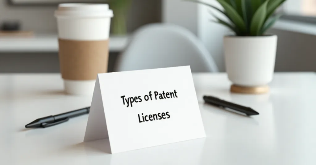 Types of Patent Licenses