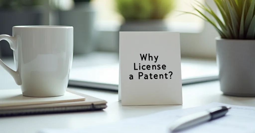 Why License a Patent?