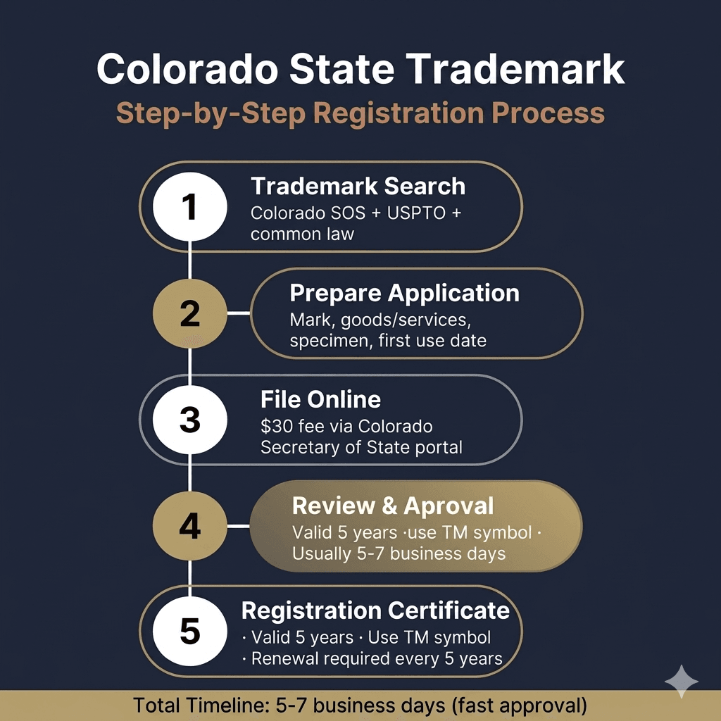 Step-by-Step How to Register a Trademark in Colorado