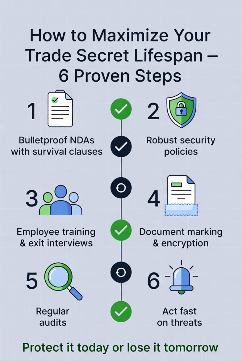 Actionable Steps to Maximize Your Trade Secret Lifespan
