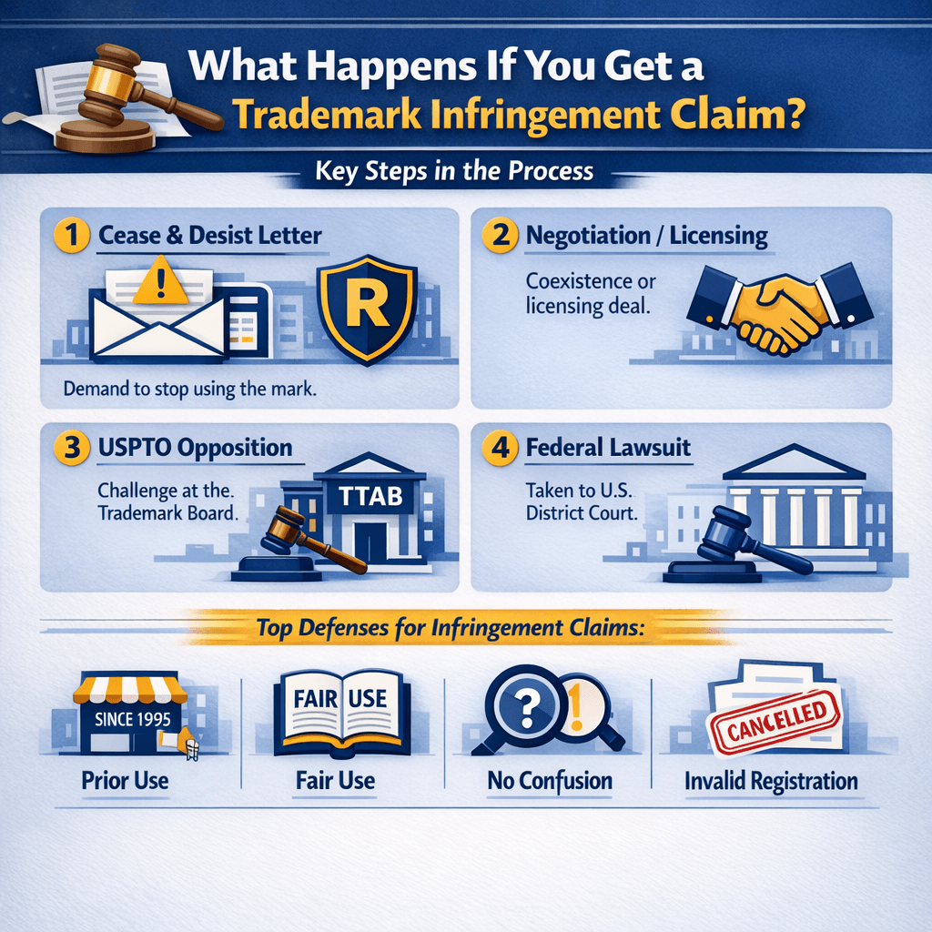 What Happens If You Get a Trademark Infringement Claim
