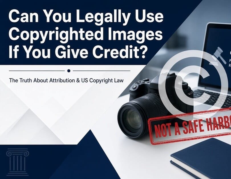 can you use copyrighted images if you give credit